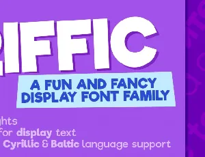 Riffic font