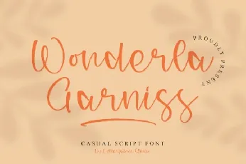 Wonderla Garniss font