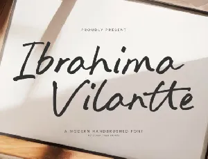 Ibrahima Vilantte font