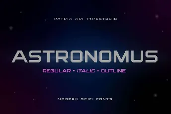 Astronomus font