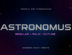 Astronomus font