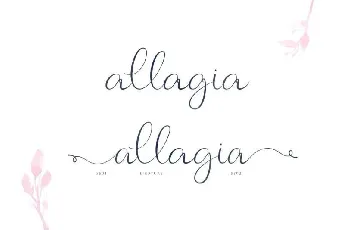 Allagia Script Free font