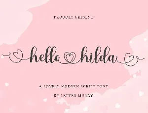 Hello Hilda font