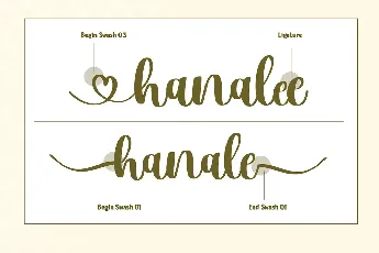 Hanale font