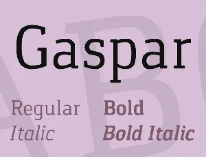 Gaspar font