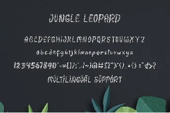 Jungle Leopard font