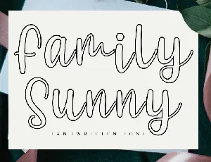 Family Sunny font