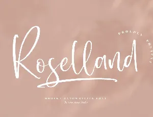 Roselland font