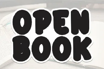 Open Book Display font