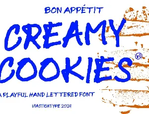 CreamyCookies font