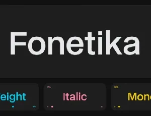 Fonetika Family font