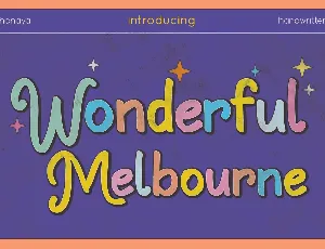 Wonderful Melbourne font