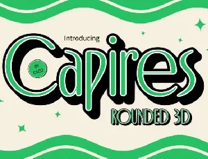 Capires Rounded 3D font