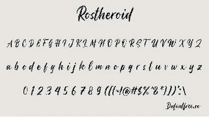 Rostheroid font