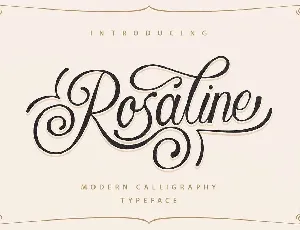 Rosaline Script Free font