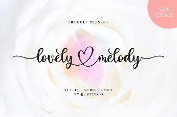 Lovely Melody font