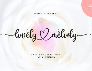 Lovely Melody font