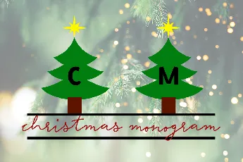 Christmas Monogram font