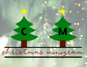 Christmas Monogram font