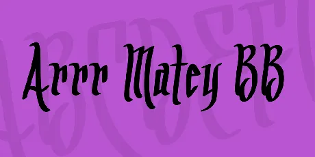 Arrr Matey BB font