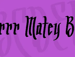 Arrr Matey BB font