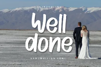 Well Done font