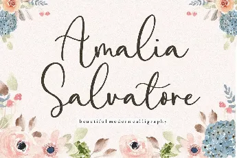 Amalia Salvatore Calligraphy Script font