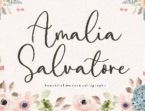 Amalia Salvatore Calligraphy Script font