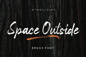 Space Outside Brush font