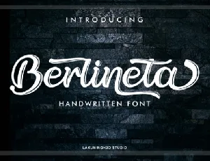 Berlineta Script font