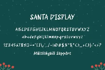 Santa Display font