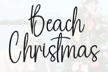 Beach Christmas Script font