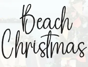 Beach Christmas Script font