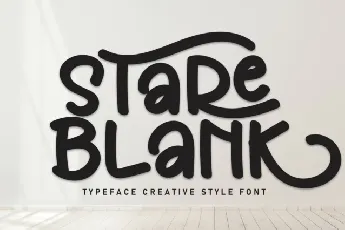 Stare Blank Display font