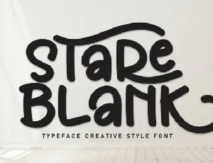 Stare Blank Display font