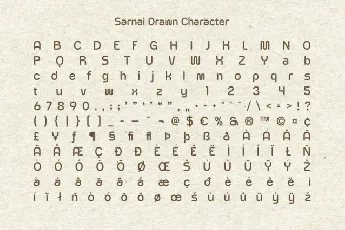 Sarnai Drawn font