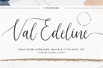 Val Edeline font