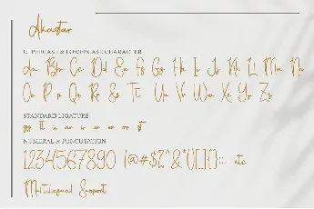 Akastar - Personal Use font