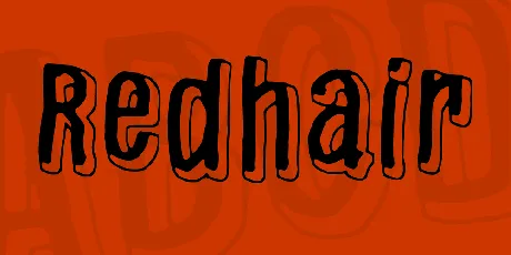 Redhair font