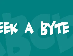 Geek a byte 2 font