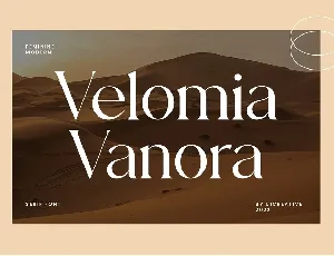 Velomia Vanora font