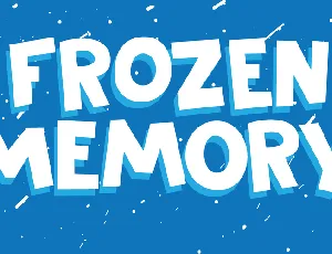 Frozen font