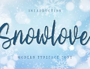 Snowlove Script font