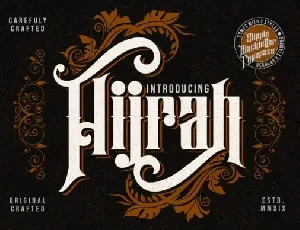 Hijrah Display font