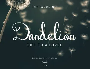 Dandelion Handwritten font