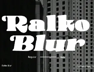 Ralko Blur font