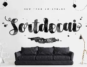 Sortdecai Brush Script Free font