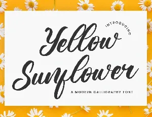 Yellow Sunflower font
