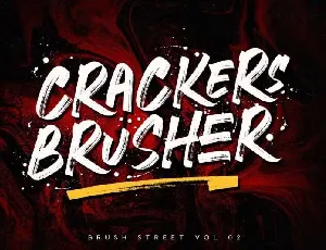 Crackers Brusher Free font