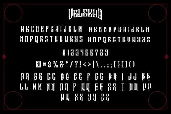 Velskud font